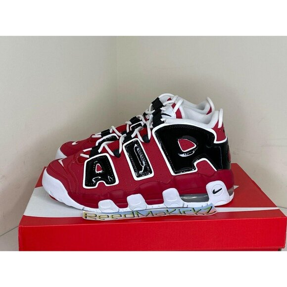 Nike Air More Uptempo Bulls Red GS Youth 415082 600 - Picture 1 of 5